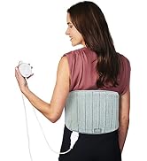 Pure Enrichment PureRadiance Lumbar & Abdominal Luxury Heating Pad for Pain Relief, Patented De...