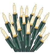 ODEETRONIC Christmas Lights, 21.63ft 100 Count Incandescent Clear Christmas Lights, UL Certified ...