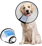 Supet Dog Cone Adjustable Pet Cone Pet Recovery Collar Comfy Dog Cat Cone Collar Protective Colla...