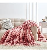 Serenhom 50x60 Inches Ultra-Soft Fuzzy Faux Fur Plush Throw Blanket - Thick, Warm Sherpa for Couc...
