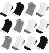 GENTABY 12 Pairs Toddler Socks Boys Ankle Socks Kids Low Cut Short Athletic Sock for 1-13 Years