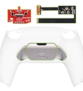 eXtremeRate White Real Metal Buttons (RMB) Version Rise 2.0 Remap Kit for PS5 Controller BDM 010 ...