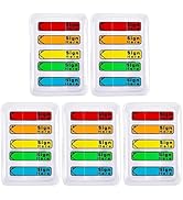 5 Pack 500 Pcs Sign Here Sticky Tabs, Multicolor Sign and Date Post It Flags, Signature Tabs, Ini...