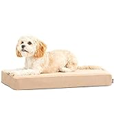 Barkbox Memory Foam Platform Dog Bed | Plush Mattress for Orthopedic Joint Relief (Small, Sand)