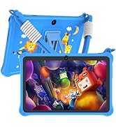 PRITOM 7 inch Kids Tablet with Lanyard, 32GB Toddler Tablet Android 13 with WiFi, Dual Camera, Ed...