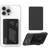SleekStrip Mag SleekGrip X, Magnetic Wallet with Phone Grip, Compatible with MagSafe Wallet and P...