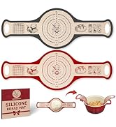 Silicone Bread Sling for Dutch Oven, 2 PCS Non-Stick Reusable Bread Baking Mats with Long Handles...