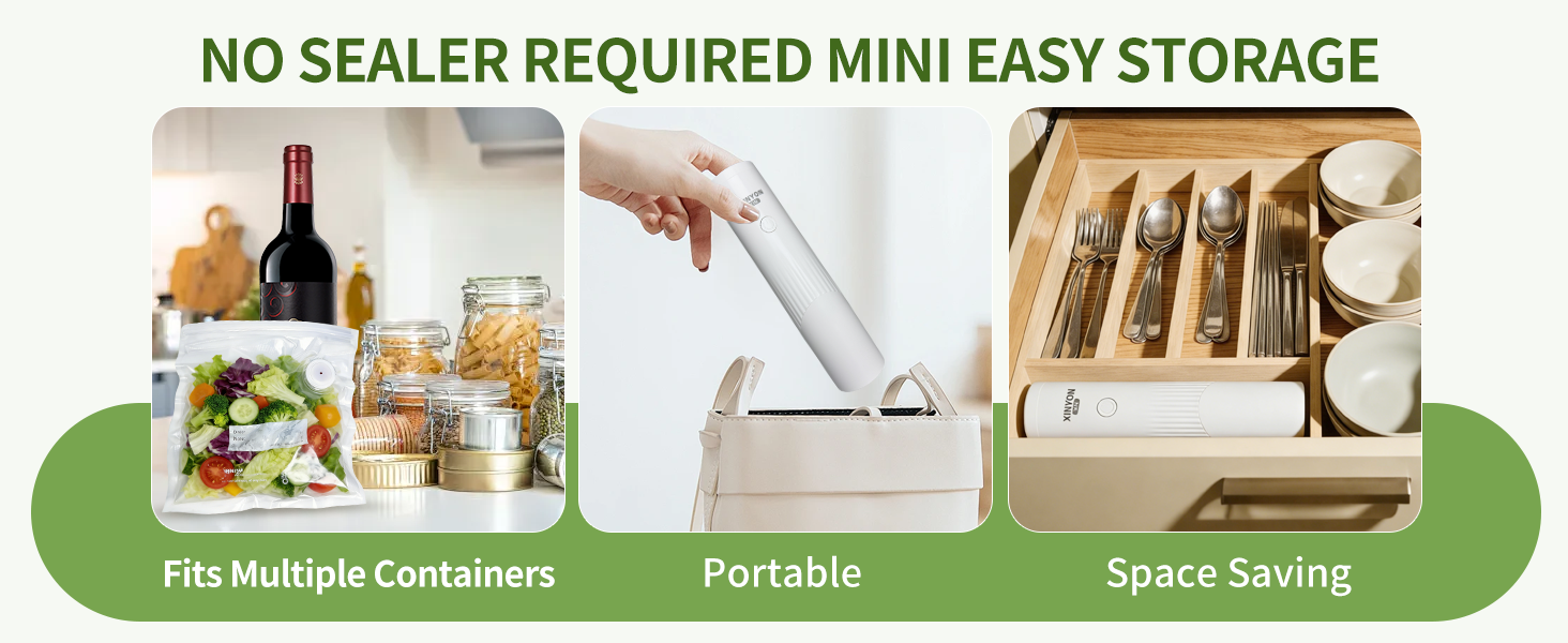 Compact Household Food Vacuum Sealer