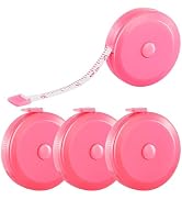 4 Pack Soft Retractable Measuring Tape,60-Inch 150cm,Deep Pink Double Scale Measurement Tape,for ...