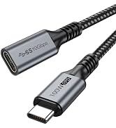 URELEGAN USB C Extension Cable 6 Feet, USB Type C Extender Cord USB 3.1(10Gbps) Male to Female Ch...
