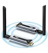 Wireless HDMI Transmitter and Receiver, 492FT Plug and Play Wireless HDMI Extender Kit with Built...