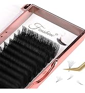 Fenshine Volume Lashes Extensions, 0.07-D Curl 16-23mm Soft Easy Fan Volume Lashes Self Fanning L...