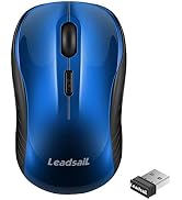 LeadsaiL Wireless Mouse Silent 2.4G USB Computer Mouse Compact Optical Cordless Mouse Mini Quiet ...