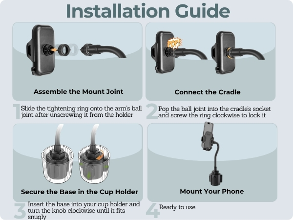Cup Holder Phone Mount