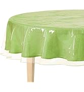 BNYD Clear Plastic Tablecloth Protector, Table Cloth Vinyl (70" Round)