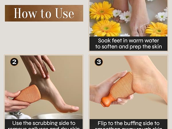 Facón Pumice Stone Exfoliating Foot Scrubber
