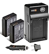BM Premium 2-Pack of LP-E10 Batteries and Battery Charger Kit for Canon EOS Rebel T3, T5, T6, T7,...