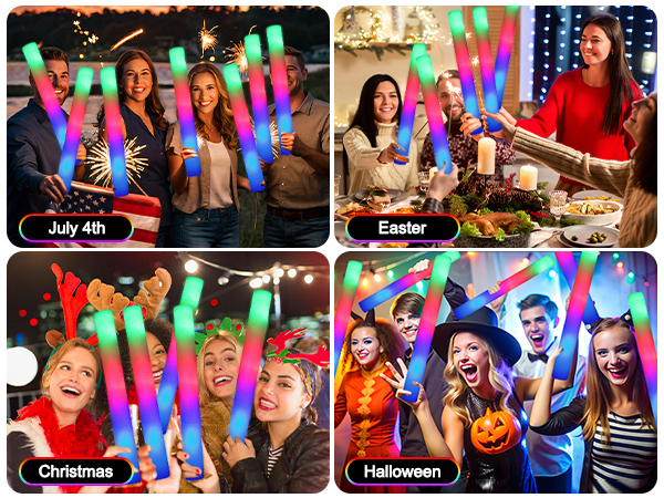 neon glow sticks