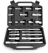 HORUSDY 20-Piece Socket Extension Bar Set, 1/4", 3/8" and 1/2" Drive Socket Extension Set,Socket ...
