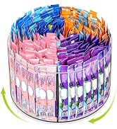 AIEVE Drink Packet Organizer, Lazy Susan 360° Turntable Organizer for Drink Mix Hydration Packets...