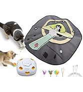 ORSDA Cat Toy, Chargeable 4-in-1 Interactive Kitten Toys for Indoor Cats Self Play, Hide and Seek...