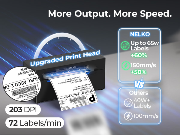 shipping label printer for shipping packages