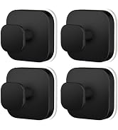MOTAIPEAK Square Suction Cup Hooks for Shower, Heavy Duty Bathroom Hooks for Glass, Tile & Smooth...
