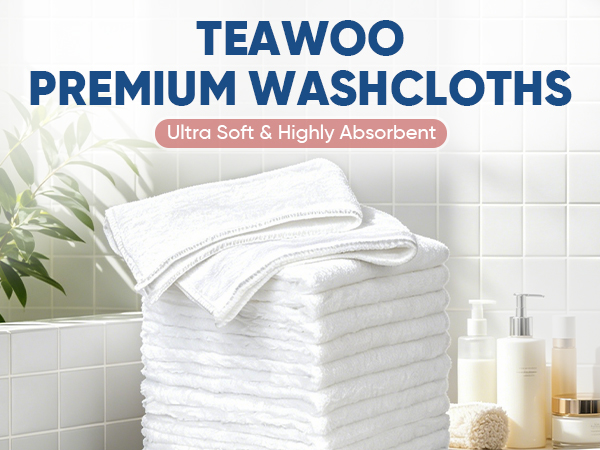 TEAWOO PREMIUM WASHCLOTHS
