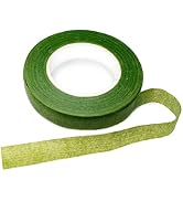 BEADNOVA Floral Tape 1/2inch Flower Tape Green Floral Tape for Bouquets Floral Arranging Stem Wra...