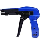 Cable Tie Gun,Knoweasy Fastening Cable Tie Tool,Die-Cast Steel Flush Cut Zip Tie Gun with Steel H...
