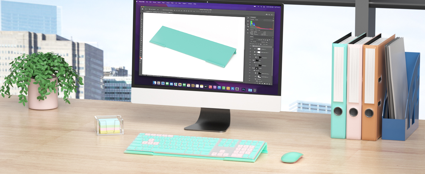 tiffany blue keyboard stand for desktop