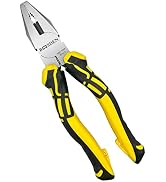 BOOSDEN linesman pliers, 8 inch Lineman's pliers, Side Cutters Combination Pliers, High Leverage ...