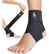 HiRui Ultrathin High-Elastic Ankle Wraps Ankle Brace for Men Women Kids, Adjustable Ankle Straps ...