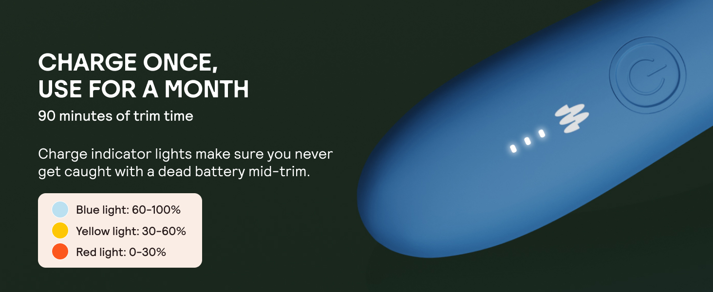 Charge once, use for a month