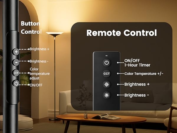 remote control floor lamp