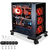 Seloom PC Stand Computer Tower Stand, Adjustable Mobile CPU Stand, Desktop PC Case Tower Stand wi...