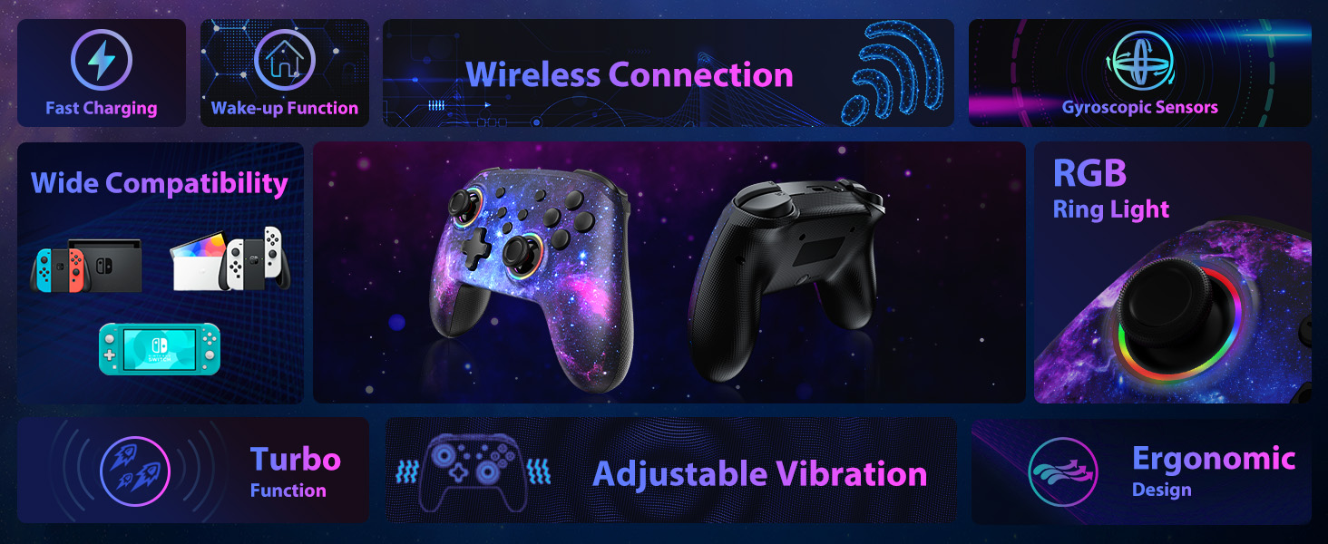 NexiGo wireless controller product features collection
