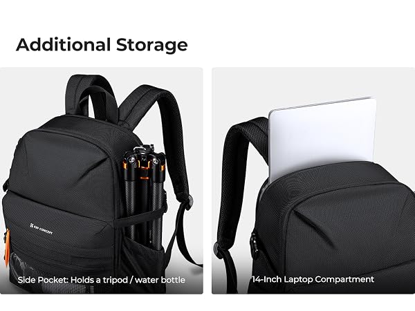25L Camera Bag with 15.8" Laptop Compartment