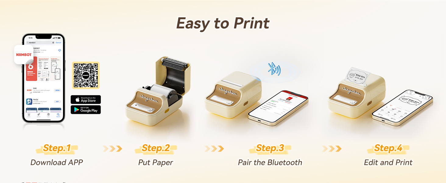 EASY TO USE for niimbot b21 pro label maker