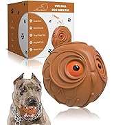 Giggle Ball for Dogs Owl Dog Toys for Aggressive Chewers Dog Ball Toy for Puppy Medium Large Dogs...