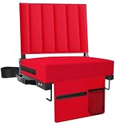 Aliphon Stadium Seat for Bleachers with Back Support and Cushion, Bleacher Seats with Shoulder St...