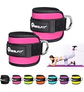 NEALFIT Ankle Strap for Cable Machine, Gym Ankle Cuff for Kickbacks, Leg Extensions, Glute Workou...