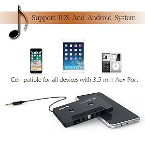 3.5 MM Auxillary Cable Tape Adapter