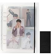 A5 Photocard Binder with 25 Pcs Inner 6 Ring, Clear K-Pop Korean Pop Photocard Holder Binder Book...