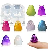 Mini Ghost Resin Silicone Molds Cute Micro Halloween Dollhouse Decorations Epoxy Casting Molds fo...