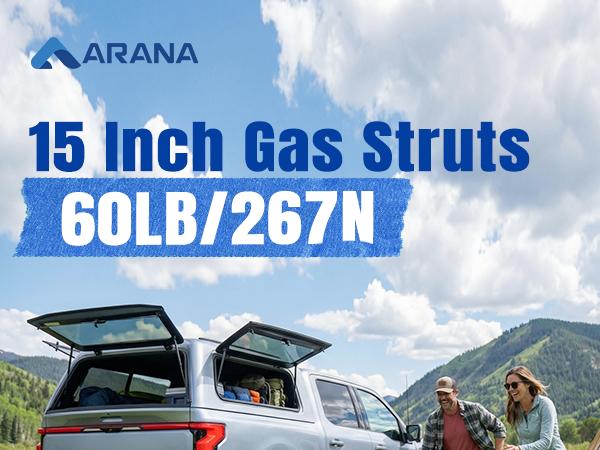 15 inch 60lb gas struts