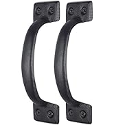 WEBI Rustic Gate Handle:Cast Iron Sliding Barn Door Handle,Vintage Gate Pull Handle Fence Cabinet...