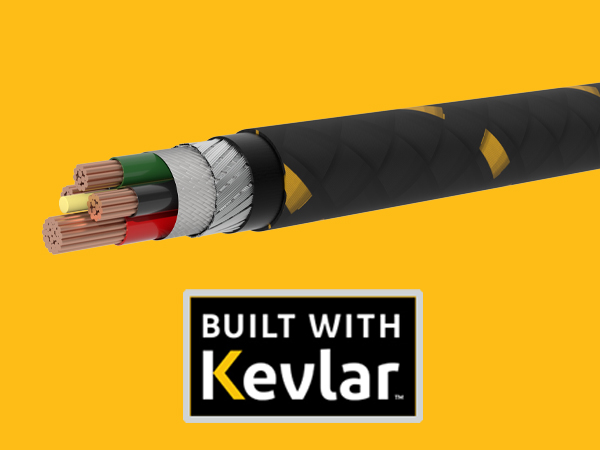 exploded view cable, built with kevlar