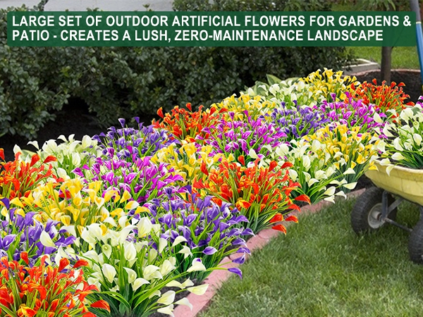artificial outdoor flowers