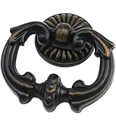 Tighall Vintage Antique Bronze Cabinet Pulls French Provincial Single Hole Pull Ring Handles for ...